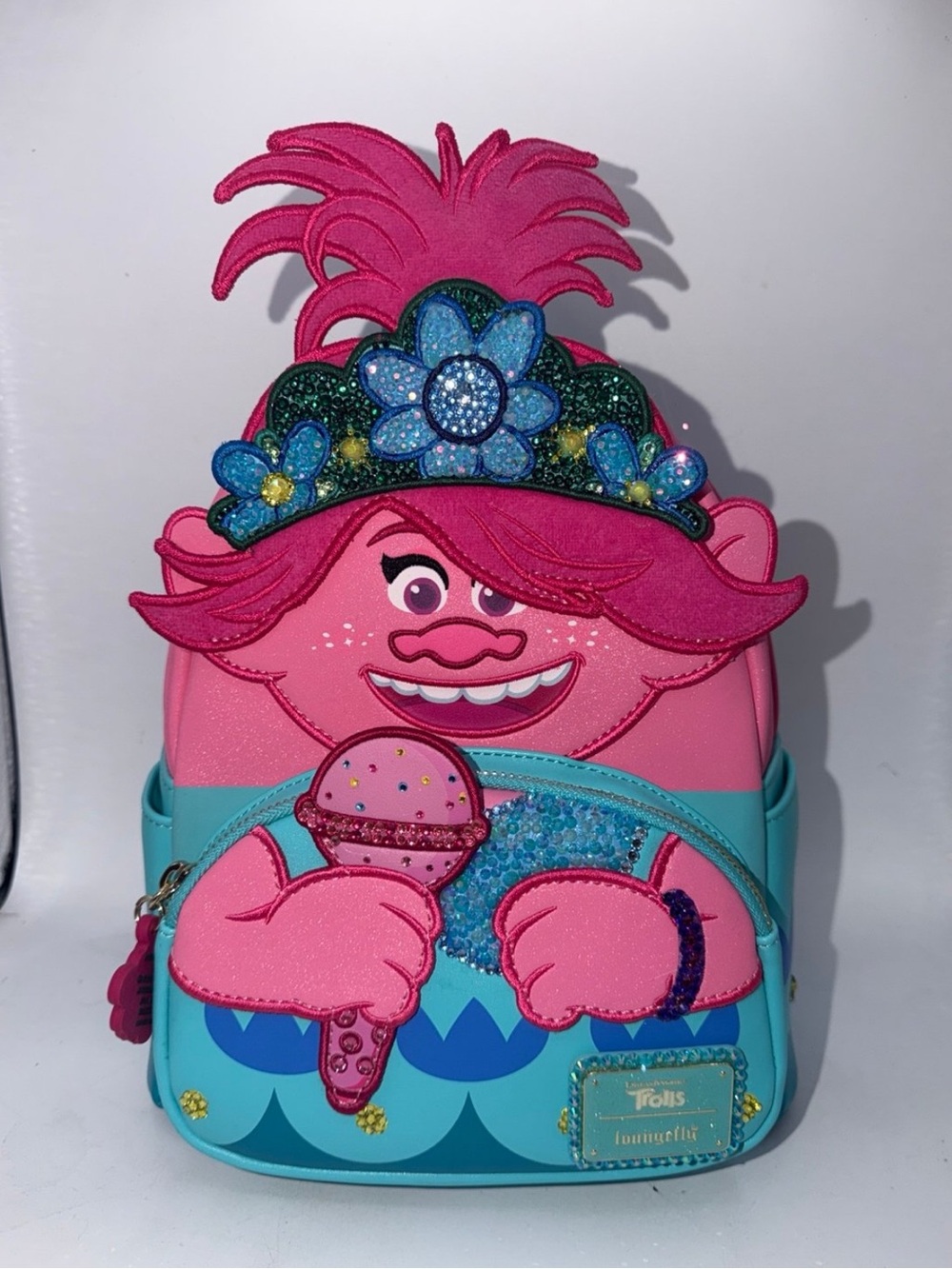 Loungefly AMC Exclusive Trolls Poppy mini backpack (Bedazzled)